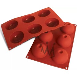 Silicone molds 6 Domes with fosettes